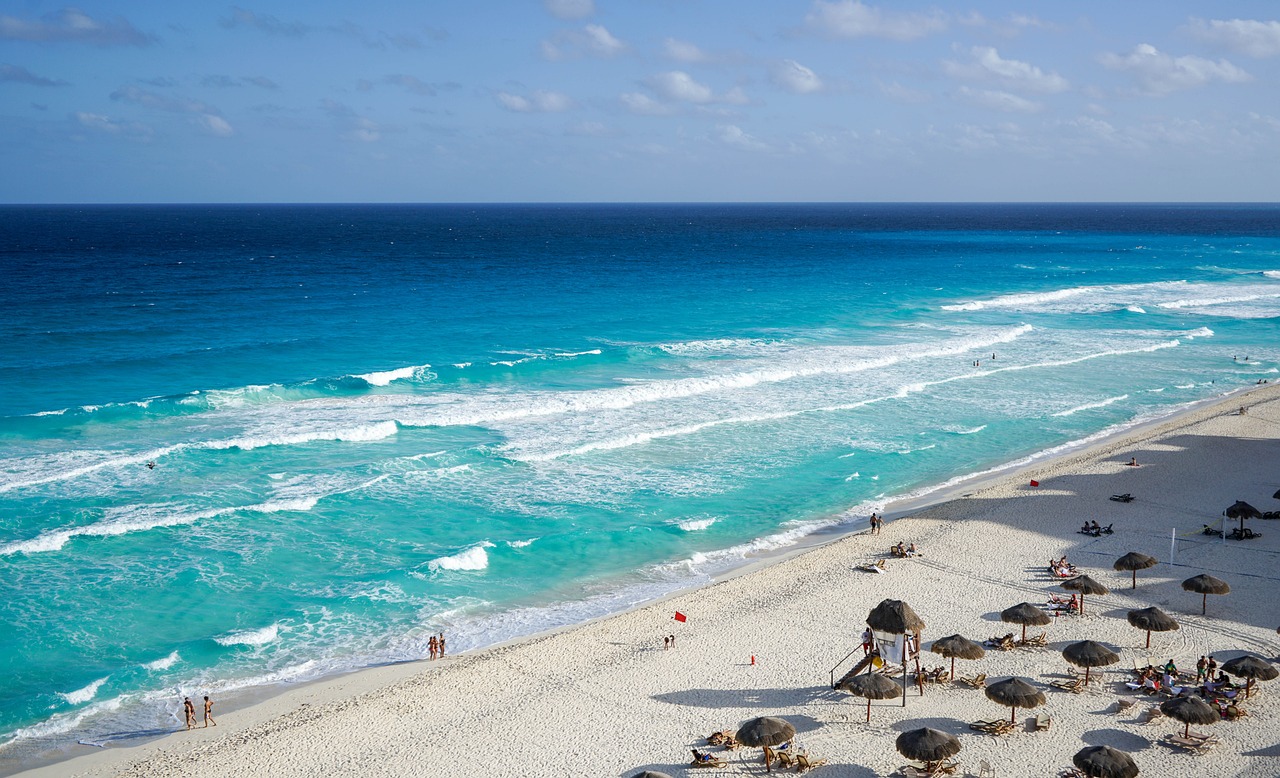 Cancún Meksyk Plaża